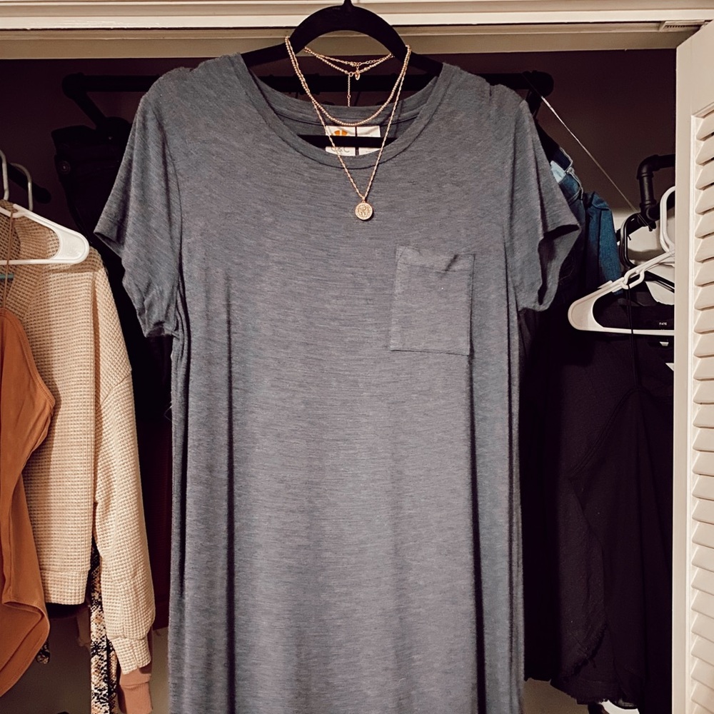 Blue tshirt dress